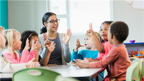 teacher and students